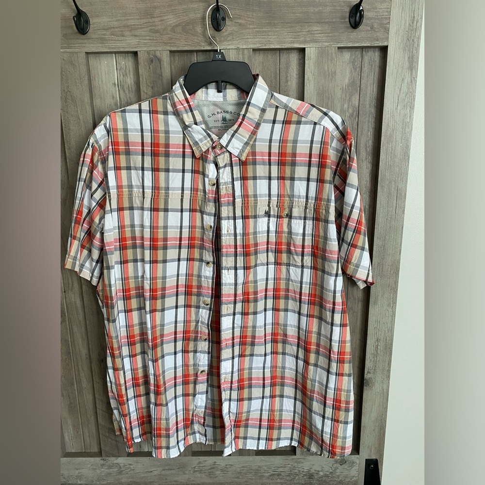 GH Bass & Co Mens Plaid Button Down Shirt